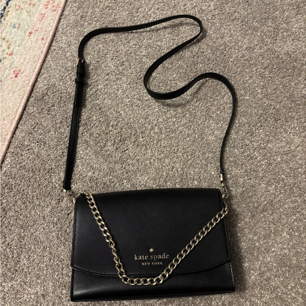 Kate Spade Black Crossbody with Chain Strap